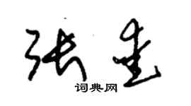 朱錫榮張愛草書個性簽名怎么寫