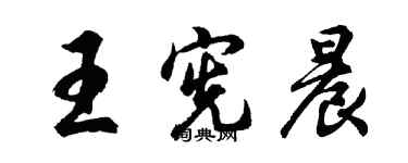 胡問遂王憲晨行書個性簽名怎么寫