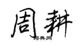 王正良周耕行書個性簽名怎么寫