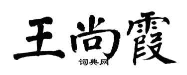 翁闓運王尚霞楷書個性簽名怎么寫