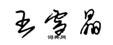 朱錫榮王雪晶草書個性簽名怎么寫