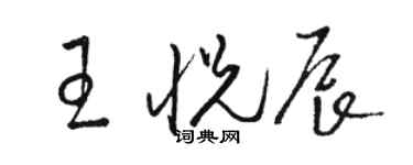 駱恆光王悅辰草書個性簽名怎么寫