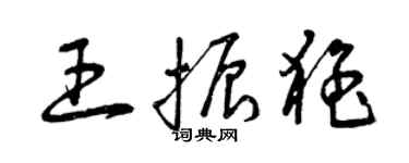 曾慶福王振猛草書個性簽名怎么寫