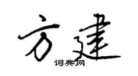 王正良方建行書個性簽名怎么寫