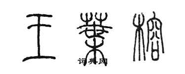 陳墨王葉榕篆書個性簽名怎么寫