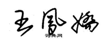 朱錫榮王鳳嬌草書個性簽名怎么寫