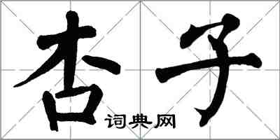 翁闓運杏子楷書怎么寫