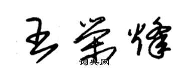 朱錫榮王榮烽草書個性簽名怎么寫