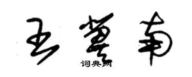 朱錫榮王冀南草書個性簽名怎么寫