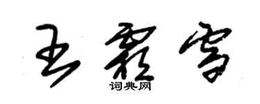 朱錫榮王霜雪草書個性簽名怎么寫