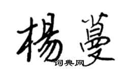 王正良楊蔓行書個性簽名怎么寫