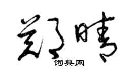 曾慶福鄭晴草書個性簽名怎么寫