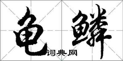 胡問遂龜鱗行書怎么寫