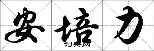 胡問遂安培力行書怎么寫