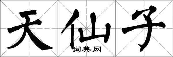 翁闓運天仙子楷書怎么寫