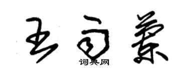 朱錫榮王雨蘭草書個性簽名怎么寫