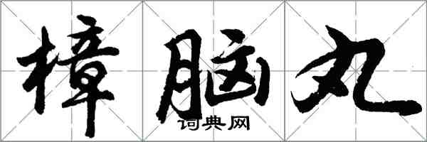 胡問遂樟腦丸行書怎么寫