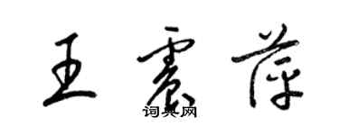 梁錦英王震萍草書個性簽名怎么寫