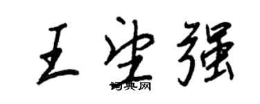 王正良王望強行書個性簽名怎么寫