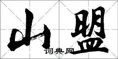 胡問遂山盟行書怎么寫