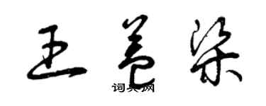 曾慶福王益梁草書個性簽名怎么寫