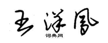朱錫榮王洋鳳草書個性簽名怎么寫