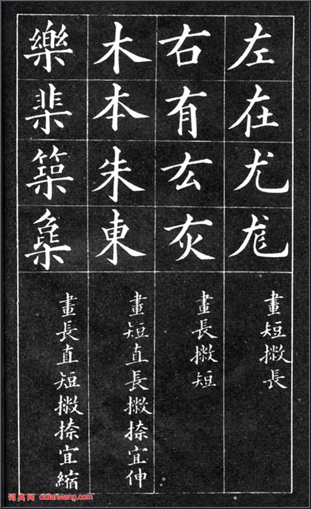 黃自元間架結構摘要九十二法