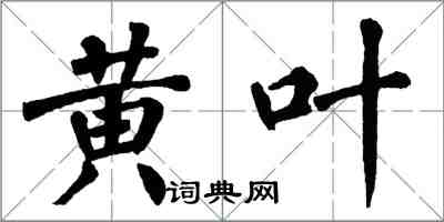 翁闓運黃葉楷書怎么寫