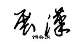 朱錫榮展漢草書個性簽名怎么寫