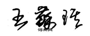 朱錫榮王蘇琪草書個性簽名怎么寫