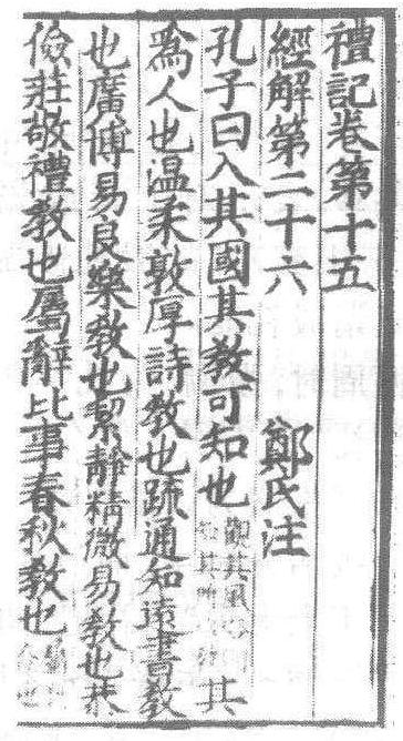 禮記_禮記介紹_歷史知識