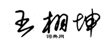 朱錫榮王栩坤草書個性簽名怎么寫