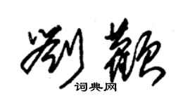 朱錫榮劉顴草書個性簽名怎么寫