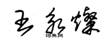 朱錫榮王永燦草書個性簽名怎么寫