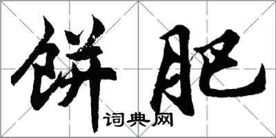 胡問遂餅肥行書怎么寫