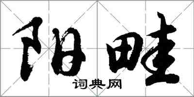 胡問遂陽畦行書怎么寫