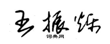 朱錫榮王振爍草書個性簽名怎么寫