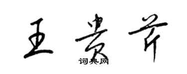 梁錦英王貴芹草書個性簽名怎么寫