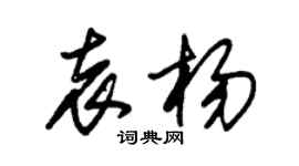 朱錫榮袁楊草書個性簽名怎么寫