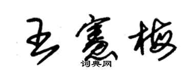 朱錫榮王憲梅草書個性簽名怎么寫