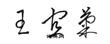 駱恆光王宜菊草書個性簽名怎么寫