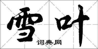 胡問遂雪葉行書怎么寫