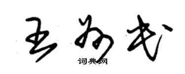 朱錫榮王州民草書個性簽名怎么寫