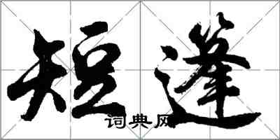 胡問遂短篷行書怎么寫