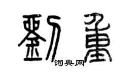 曾慶福劉重篆書個性簽名怎么寫