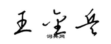 梁錦英王金兵草書個性簽名怎么寫