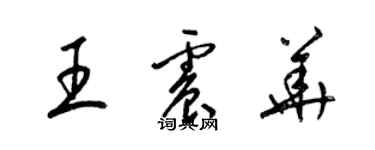 梁錦英王震華草書個性簽名怎么寫