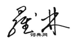 駱恆光羅林草書個性簽名怎么寫