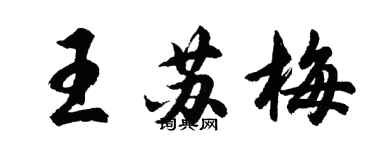 胡問遂王蘇梅行書個性簽名怎么寫