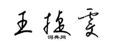 梁錦英王捷雯草書個性簽名怎么寫